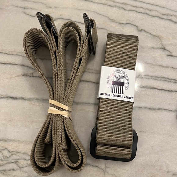 US Army Accessories 3 Dlats Tan 499 Rigger Belts Nwt 2 Used Nsn